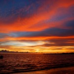 19. Sunset across the bay
