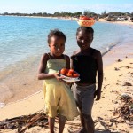 4. Local children selling produce