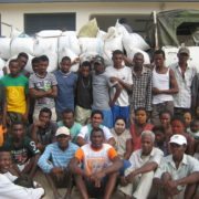 Ifaty farmers with first seaweed